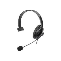 Manhattan Mono Over-Ear Headset (USB), Reversible Microphone Boom (padded)