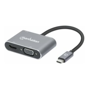 Manhattan USB-C Dock/Hub, Ports (x4): HDMI, USB-A, USB-C...