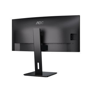 AOC Pro-line CU34P3CV - P3 Series - LED-Monitor - gebogen - 86.36 cm (34") - 3440 x 1440 UWQHD @ 100 Hz - VA - 300 cd/m² - 3000:1 - 4 ms - HDMI, DisplayPort, USB-C - Lautsprecher - Schwarz