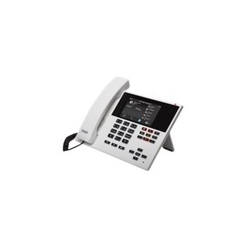 Auerswald COMfortel D-400 - VoIP-Telefon mit Rufnummernanzeige/Anklopffunktion - dreiweg Anruffunktion - SIP, RTP, SRTP, SIPS - 6 Leitungen - weiß