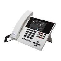 Auerswald COMfortel D-400 - VoIP-Telefon mit Rufnummernanzeige/Anklopffunktion - dreiweg Anruffunktion - SIP, RTP, SRTP, SIPS - 6 Leitungen - weiß