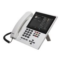 Auerswald COMfortel D-600 - VoIP-Telefon mit Rufnummernanzeige/Anklopffunktion - dreiweg Anruffunktion - SIP, RTCP, RTP, SRTP, SIPS - 6 Leitungen - weiß