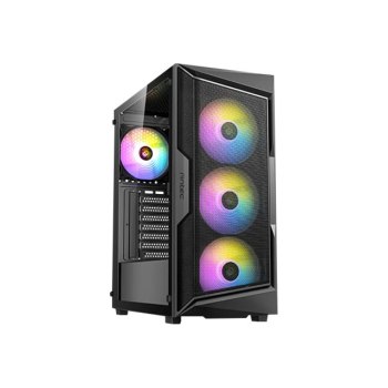 Antec AX Series AX61 - Mid-Tower Gaming Case - ATX - Seitenteil mit Fenster (gehärtetes Glas) - keine Spannungsversorgung - USB/Audio