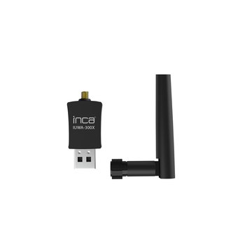 INCA IUWA-300X - 5 dBi - 2.4 - 2.4835 GHz - 5 dBi - Schwarz - USB - 1 Stück(e) - Adapter - Digital/Daten