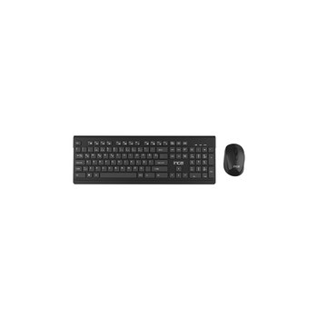 INCA IWS-519 - Volle Größe (100%) - RF Wireless - QWERTY - Schwarz - Maus enthalten