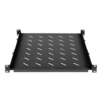 Intellinet - Rack - Regal - 19" variable rails, fixed mounting - Schwarz, RAL 9004 - 1U - 48.3 cm (19")