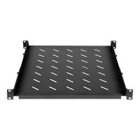 Intellinet - Rack - Regal - 19" variable rails, fixed mounting - Schwarz, RAL 9004 - 1U - 48.3 cm (19")