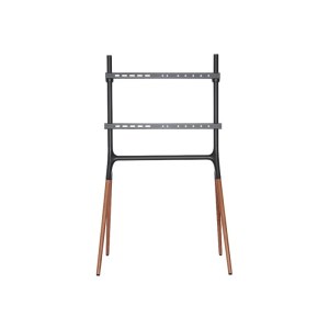 LogiLink Supporto - per TV LCD - Alluminio, acciaio, legno di noce - Nero, legno di noce - Dimensioni schermo: 124-178 cm (49"-70")