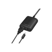 LogiLink Netzteil - 12 Watt - Fast Charge - 2 Ausgabeanschlussstellen (USB, 24 pin USB-C)