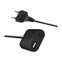 LogiLink Netzteil - 12 Watt - Fast Charge - 2 Ausgabeanschlussstellen (USB, 24 pin USB-C)