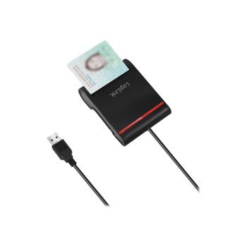 LogiLink SmartCard-Leser - USB 2.0 - Schwarz