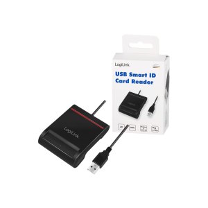 LogiLink SmartCard-Leser - USB 2.0 - Schwarz