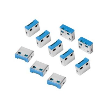 LogiLink Blocco porte USB - Blu