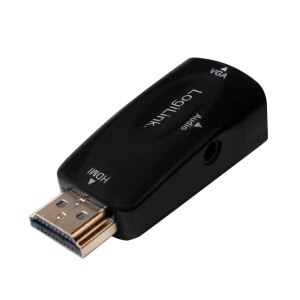LogiLink Convertitore video - HDMI - VGA - Nero