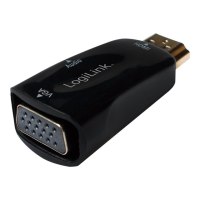 LogiLink Videokonverter - HDMI - VGA - Schwarz