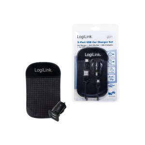 LogiLink Alimentatore per auto - 10,5 Watt - 2,1 A - 2 porte di uscita (2 x USB)