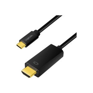 LogiLink Cavo adattatore - USB-C maschio a HDMI maschio,...