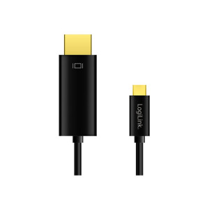 LogiLink Adapterkabel - 24 pin USB-C männlich zu HDMI männlich