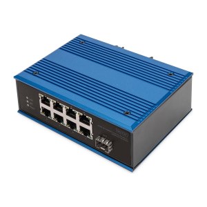 DIGITUS 8 Port Fast Ethernet Netzwerk PoE Switch,...