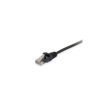 Equip Cat.6A U/UTP-Patchkabel - 0.5m - Schwarz - 0,5 m - Cat6a - U/UTP (UTP) - RJ-45 - RJ-45