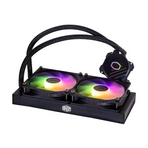 Cooler Master MasterLiquid Lite 240L Core ARGB - Prozessor-Flüssigkeitskühlsystem - Kühlergröße: 240 mm - (für: LGA1156, AM2, AM2+, AM3, LGA1155, AM3+, FM1, FM2, LGA1150, FM2+, LGA1151, AM4, LGA1200, LGA1700, AM5)