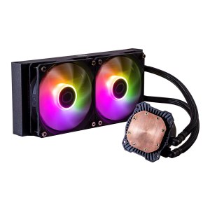 Cooler Master MasterLiquid Lite 240L Core ARGB - Prozessor-Flüssigkeitskühlsystem - Kühlergröße: 240 mm - (für: LGA1156, AM2, AM2+, AM3, LGA1155, AM3+, FM1, FM2, LGA1150, FM2+, LGA1151, AM4, LGA1200, LGA1700, AM5)