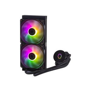 Cooler Master MasterLiquid Lite 240L Core ARGB - Prozessor-Flüssigkeitskühlsystem - Kühlergröße: 240 mm - (für: LGA1156, AM2, AM2+, AM3, LGA1155, AM3+, FM1, FM2, LGA1150, FM2+, LGA1151, AM4, LGA1200, LGA1700, AM5)