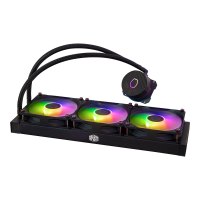 Cooler Master MasterLiquid 360L Core ARGB - Prozessor-Flüssigkeitskühlsystem - Kühlergröße: 360 mm - (für: LGA1156, AM2, AM2+, AM3, LGA1155, AM3+, FM1, FM2, LGA1150, FM2+, LGA1151, AM4, LGA1200, LGA1700, AM5)