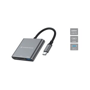 Conceptronic DONN18G - Docking station - USB-C 3.2 Gen 1