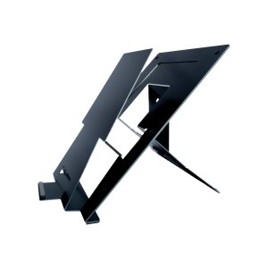 R-Go Document laptopständer Riser - Notebook-Ständer - ergonomisch klappbar und verstellbar, mit Dokumentenhalter, AGR zertifiziert - 55.9 cm - 10" - 22" - Schwarz