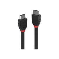 Lindy Black Line - Standard - HDMI-Kabel - HDMI männlich zu HDMI männlich - 10 m - Dreifachisolierung - Schwarz - rund, unterstützt 4K 30 Hz (4096 x 2160)