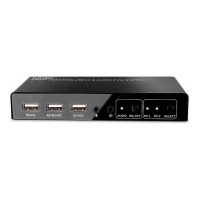 Lindy KVM-/Audio-/USB-Switch - HDMI 4K60, USB 2.0