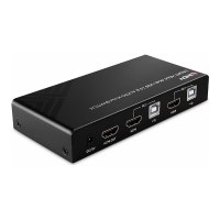 Lindy KVM-/Audio-/USB-Switch - HDMI 4K60, USB 2.0