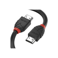 Lindy Black Line - Ultra High Speed - HDMI-Kabel mit Ethernet - HDMI männlich zu HDMI männlich - 3 m - Dreifachisolierung - Schwarz - rund, unterstützt 8K 60 Hz (7680 x 4320)