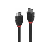 Lindy Black Line - Ultra High Speed - HDMI-Kabel mit Ethernet - HDMI männlich zu HDMI männlich - 5 m - Dreifachisolierung - Schwarz - rund, unterstützt 8K 60 Hz (7680 x 4320)