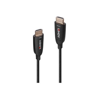 Lindy HDMI-Kabel - HDMI männlich zu HDMI männlich - 10 m - Glasfaser - Schwarz - unterstützt 8K 60 Hz (7680 x 4320)