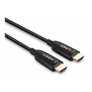 Lindy HDMI-Kabel - HDMI männlich zu HDMI männlich - 15 m - Glasfaser - Schwarz - unterstützt 8K 60 Hz (7680 x 4320)