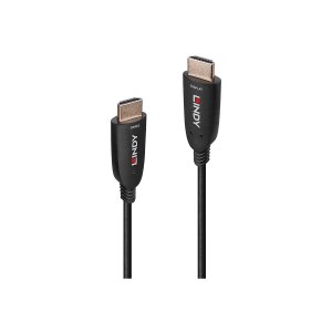 Lindy HDMI-Kabel - HDMI männlich zu HDMI männlich - 30 m - Glasfaser - Schwarz - unterstützt 8K 60 Hz (7680 x 4320)