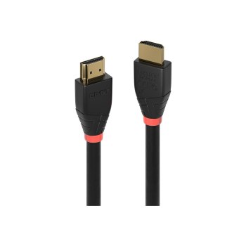 Lindy HDMI-Kabel - HDMI männlich zu HDMI männlich - 7.5 m - abgeschirmt - Schwarz - rund, aktiv, unterstützt 4K 60 Hz (4096 x 2160)