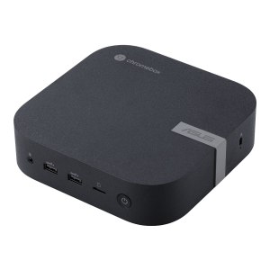 ASUS Chromebox 5 SC002UN - Mini-PC - 1 x Celeron 7305 / 1.1 GHz - RAM 4 GB - SSD 128 GB - NVMe - UHD Graphics - 1GbE, 2.5GbE, Bluetooth 5.2, Wi-Fi 6E - WLAN: Bluetooth 5.2, 802.11a/b/g/n/ac/ax (Wi-Fi 6E)