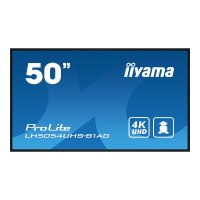 Iiyama LH5054UHS-B1AG - 125.7 cm (50") Diagonalklasse LH54 Series LCD-Display mit LED-Hintergrundbeleuchtung - interaktive Digital Signage - mit mit SoC Mediaplayer - 4K UHD (2160p)