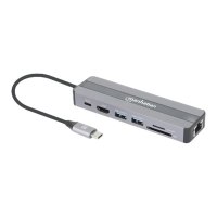 Manhattan USB-C Dock/Hub with Card Reader, Ports (x5):