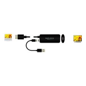 Delock Videoadapter - HDMI, Mikro-USB Typ B (nur Strom)