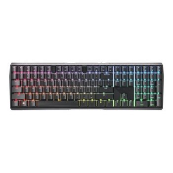 CHERRY MX 3.0S - Tastatur - Hintergrundbeleuchtung - kabellos - USB, 2.4 GHz, Bluetooth 5.2 - QWERTY - USA - Tastenschalter: CHERRY MX Red - Schwarz