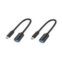 Conceptronic ABBY11B OTG-Adapter für USB-C zu USB-A 2er Pack - 20cm - 0,2 m - USB C - USB A - USB 3.2 Gen 1 (3.1 Gen 1) - 5000 Mbit/s - Schwarz