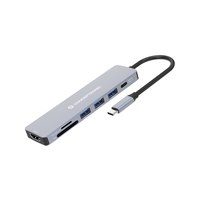 Conceptronic DONN19G 7-in-1 USB 3.2 Gen 1 Dockingstation, HDMI, USB-A 3.0 x 3, SD, TF/MicroSD, 100W USB PD. Übertragungstechnik: Kabelgebunden, Hostschnittstelle: USB 3.2 Gen 1 (3.1 Gen 1) Type-C, USB-Stromversorgung bis zu: 100 W. Produktfarbe: Grau, Kom