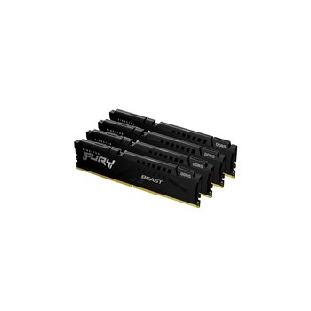 Kingston FURY Beast - DDR5 - Kit - 128 GB: 4 x 32 GB - DIMM 288-PIN - 5600 MHz / PC5-44800 - CL40 - 1.25 V - ungepuffert - on-die ECC - Schwarz