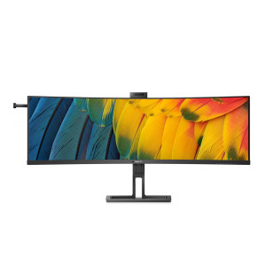 Philips 45B1U6900CH - 6000 Series - LED-Monitor - gebogen - 114.3 cm (45") (44.5" sichtbar) - 5120 x 1440 Dual Quad HD @ 75 Hz - VA - 450 cd/m² - 3000:1 - DisplayHDR 400 - 4 ms - 2xHDMI, DisplayPort, 2xUSB-C - Lautsprecher - Schwarz