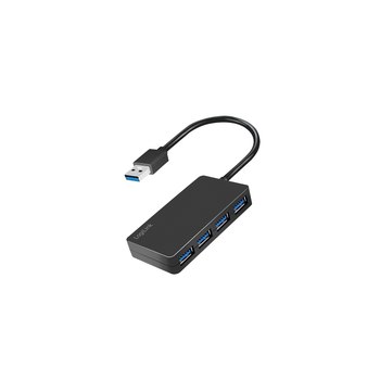 LogiLink UA0396. Hostschnittstelle: USB 3.2 Gen 1 (3.1 Gen 1) Type-A, Hub-Schnittstellen: USB 3.2 Gen 1 (3.1 Gen 1) Type-A. Datenübertragungsrate: 5000 Mbit/s, Produktfarbe: Schwarz, Gehäusematerial: Acrylnitril-Butadien-Styrol (ABS). Netzteiltyp: USB, St