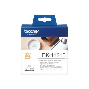 Brother DK-11218 - Black on White - Roll (2.4 cm)